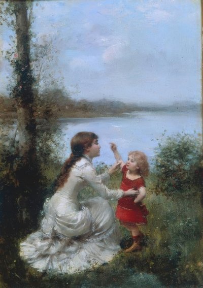 Giocando al lago da Jules Frederic Ballavoine
